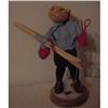 Image 1 : Doll  Annalee Ski  Felt Person on Wood Base #1356749