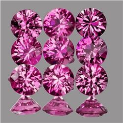 Natural Pink/Red Ruby 9 Pcs - Untreated