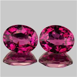 Natural  AAA Raspberry Pink Rhodolite Garnet Pair - FL