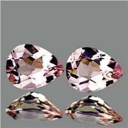 Natural Peach Pink Morganite Pair [Flawless-VVS]