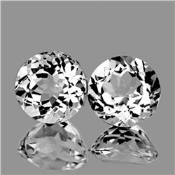 Natural Top Luster White Topaz Pair 12.00 MM -FL