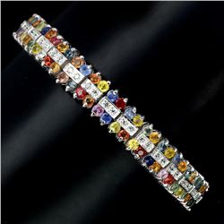 Natural Fancy Sapphire 139 Carats Bracelet