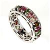 Image 1 : Natural  Multi-Color Tourmaline Ring