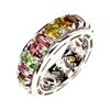 Image 2 : Natural  Multi-Color Tourmaline Ring