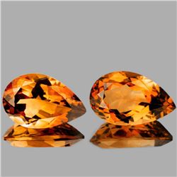 Natural Golden Orange Citrine 13x8 MM {Flawless-VVS1}