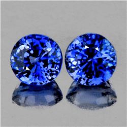 Natural AAA Royal Blue Rare Benitoite Pair - Flawless