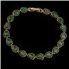 Image 2 : Natural  Green Columbian  Emerald Black Spinel Bracelet