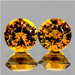 Natural  Golden Yellow Mali Garnet Pair{Flawless-VVS}