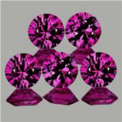 Natural Untreated Pink/Red Ruby 5 Pcs - Flawless