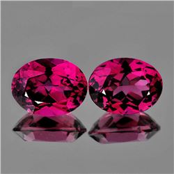 Natural Raspberry Pink Rhodolite Garnet Pair - FL