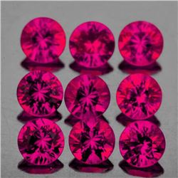 Natural Pigeon Blood Red Burma Ruby 9 Pcs