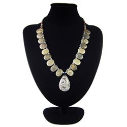 Natural Stone Hand Made Diamond Polished Necklace