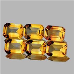 NATURAL GOLDEN YELLOW CITRINE 8x6 MM - FL