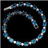Image 3 : Natural Brazil Neon Blue Apatite Bracelet
