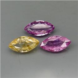 Natural Fancy Sapphires 2.40 carats