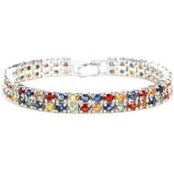 Natural MULTI COLOR  SAPPHIRE 146 Cts Bracelet