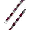 Image 3 : Natural  7x5mm Rhodolite Garnet Bracelet