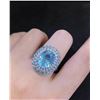 Image 2 : Natural Paraiba Tourmaline, Diamond & Gold Ring