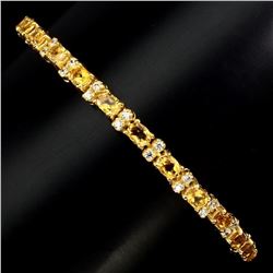 Natural Top Rich Yellow Citrine Bracelet