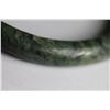 Image 3 : Natural Mottled Green jade Bangle - GIA Certified