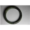 Image 4 : Natural Mottled Green jade Bangle - GIA Certified