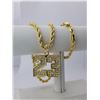 Image 1 : AWESOME 14 Kt. GOLD PLATED ROPE CHAIN PENDANT