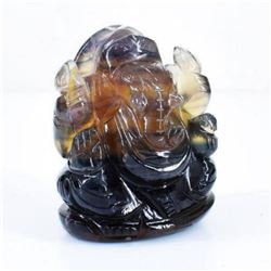 MULTI COLOR 610 CT NATURAL FLOURITE GANESH