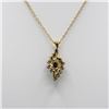 Image 3 : Stunning 1.19 Ct Sapphire Diamond Designer Pendant