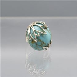 14.5 CT NATURAL SANTA  ROSA BLUE TURQUOISE RING