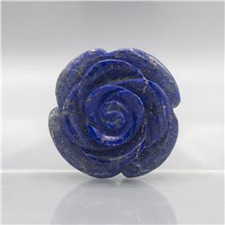 HAND CARVED 335 CT BLUE LAPIS LAZULI ROSE FIGURINE