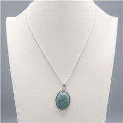 BEAUTIFUL 22.5 CT BLUE TURQUOISE PENDANT