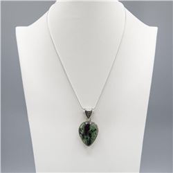 Ladies Natural 53.5 Ct Ruby Zoisite Pendant