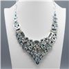 Image 3 : IMPRESSIVE 280 CT NATURAL LARIMAR NECKLACE