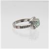 Image 4 : Stunning 3 Ct Emerald Green Colored Diamond Ring.