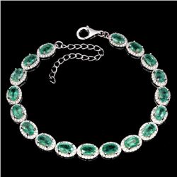 Natural Columbian Emerald Bracelet