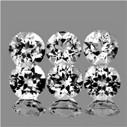 NATURAL DIAMOND WHITE TOPAZ 6 Pcs [FLAWLESS-VVS]