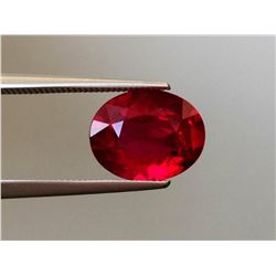 Stunning Lab Pigeon Blood Ruby 4.45 Carats - Flawless