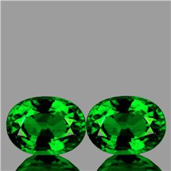 Natural Green Tsavorite Garnet Pair{Flawless-VVS}