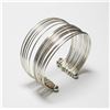 Image 1 : Sterling Silver Multi-Band Cuff Bracelet. Weight of 22.07 grams.