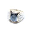 Image 1 : Men's 10K Yellow Gold Cameo Onyx Ring with Textured Band- Size 9 3/4.  Total weight of 9.61 grams.