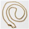 Image 1 : 14K Yellow Gold Anchor Link 18 1/2" Chain with Lobster Clasp.  Total weight of 4.67 grams.