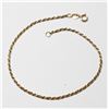 Image 1 : 10K Yellow Gold Twisted Box Chain Bracelet with Spring Ring Clasp. Measures 7 1/4" in length with a 