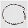 Image 1 : Lady's 10K White Gold Braided Bracelet with Lobster Clasp. Measures 7 1/4" in length with a weight o