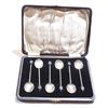 Image 1 : 1930 Birmingham William Suckling Ltd Sterling Silver Coffee Spoon Set with Original Case.  Total wei