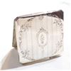 Image 1 : Vintage BIRKS Sterling Silver Etched Compact with Monogram A.M.S.  Compact measures 2 1/2" x 2 1/2" 