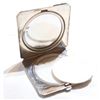 Image 2 : Vintage BIRKS Sterling Silver Etched Compact with Monogram A.M.S.  Compact measures 2 1/2" x 2 1/2" 