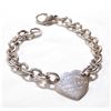 Image 1 : Lady's Sterling Silver Bracelet Signed TIFFANY.  Measures 7.5" in length with a total weight of 26.6