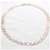 Image 1 : 925 Sterling Silver Braided Snake Chain with Lobster Clasp.  Measures 18" in length.