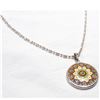 Image 1 : Sterling Silver Milli Fiori Pendant on 20" Chain.