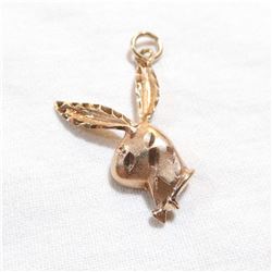 10K Yellow Gold Bunny Pedant.  Total weight of 2.3 grams.